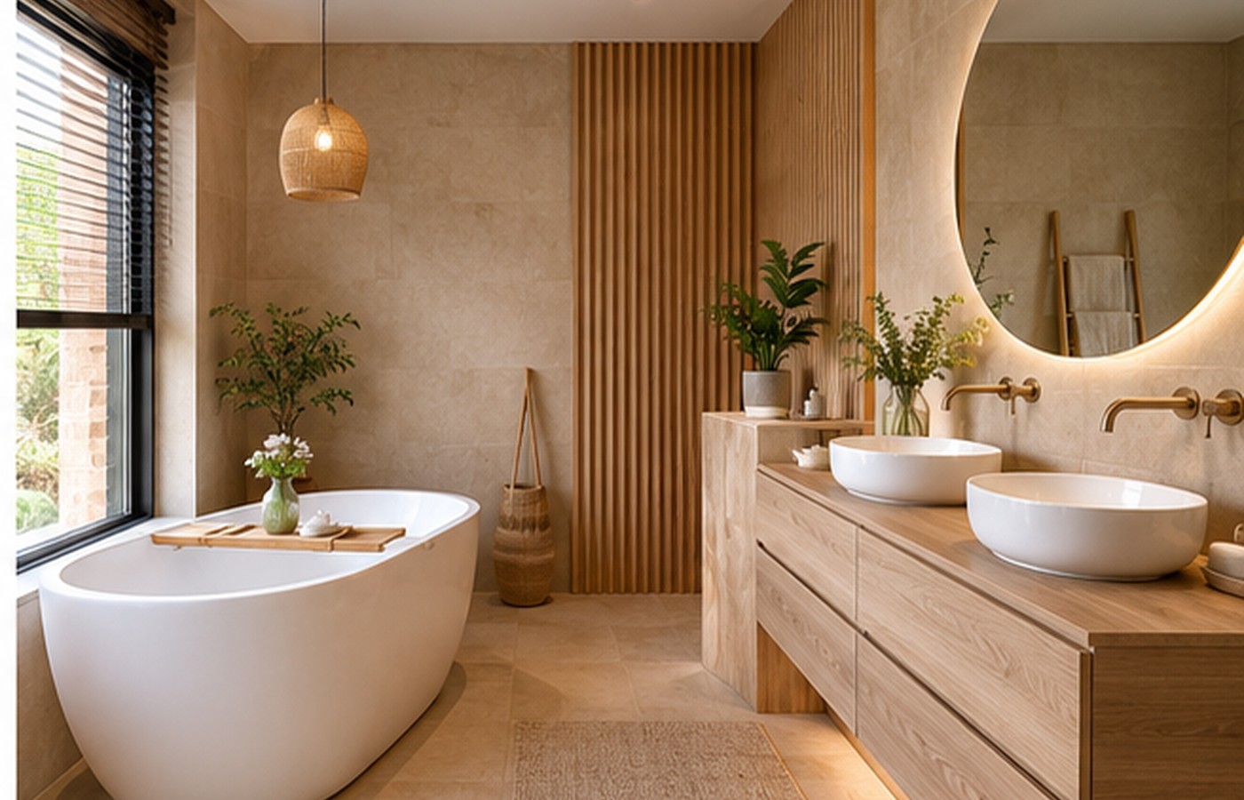 Compacte moderne badkamer