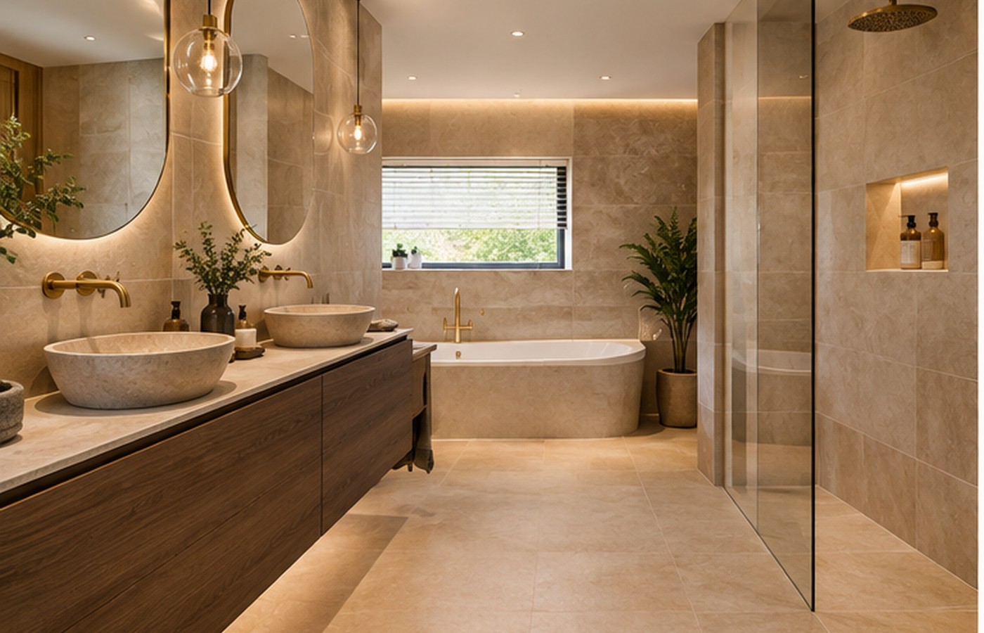 Compacte badkamer met inloopdouche